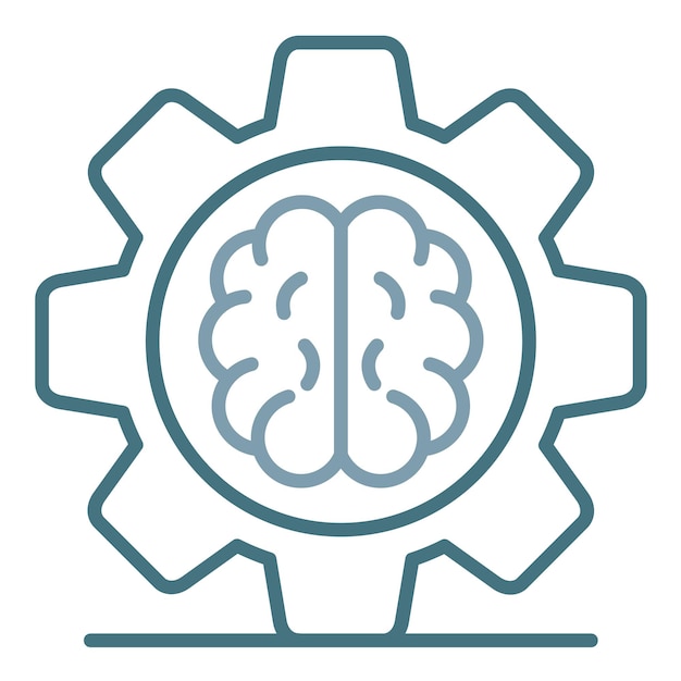 Machine Learning Flat Illustration