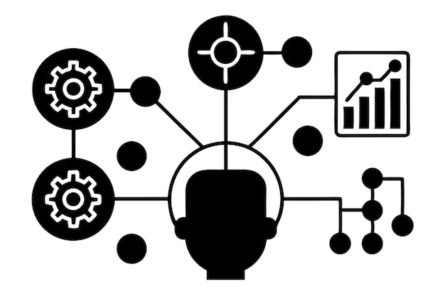 Machine Learning Graphics Data Analytics amp Algorithm Icons