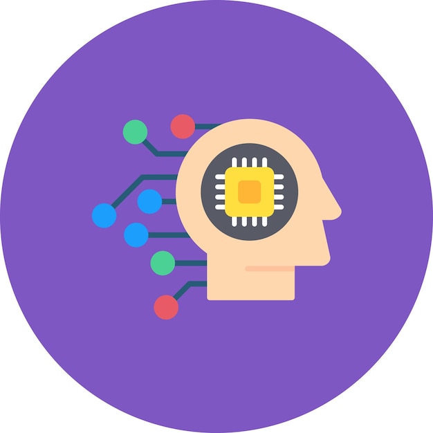 Machine Perception Flat Illustration