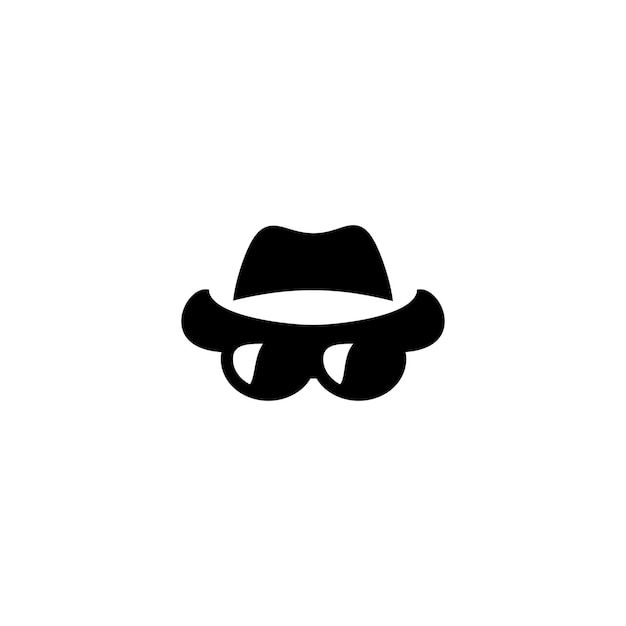 mafia vector flat silhouette on white background