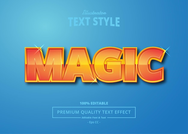 MAGIC Illustrator Text Effect
