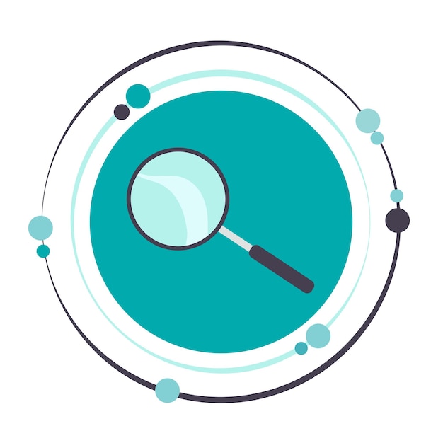 Magnifying glass vector illustration graphic icon symbol