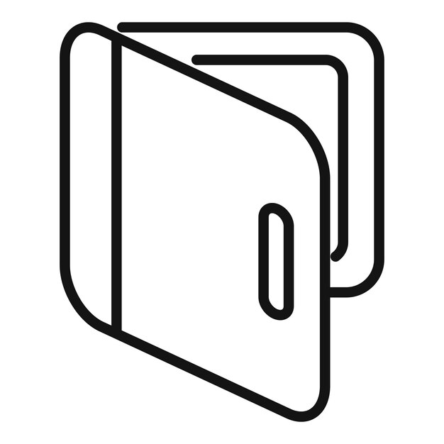 Mail folder icon outline vector Contact interface Internet app
