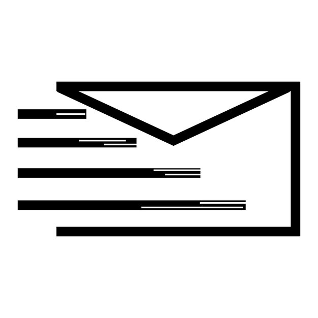 mail icon design vector template simple and modern