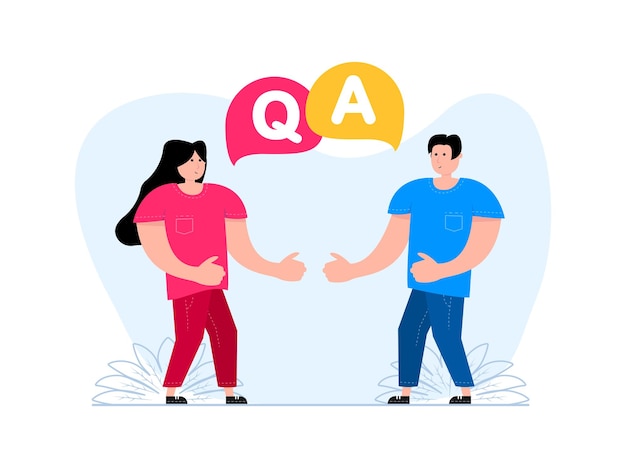 Man and a woman stood over their heads Questions and answers