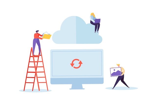 man and woman working together sharing data information transfer folders
