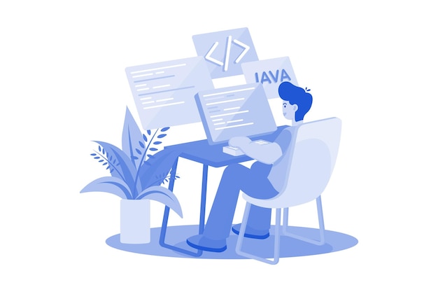 man coder development programming computer