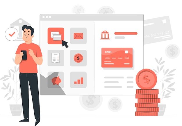 man using a mobile banking app
