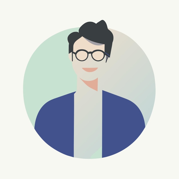 man vector illustration flat 2