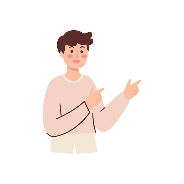man with pointing finger