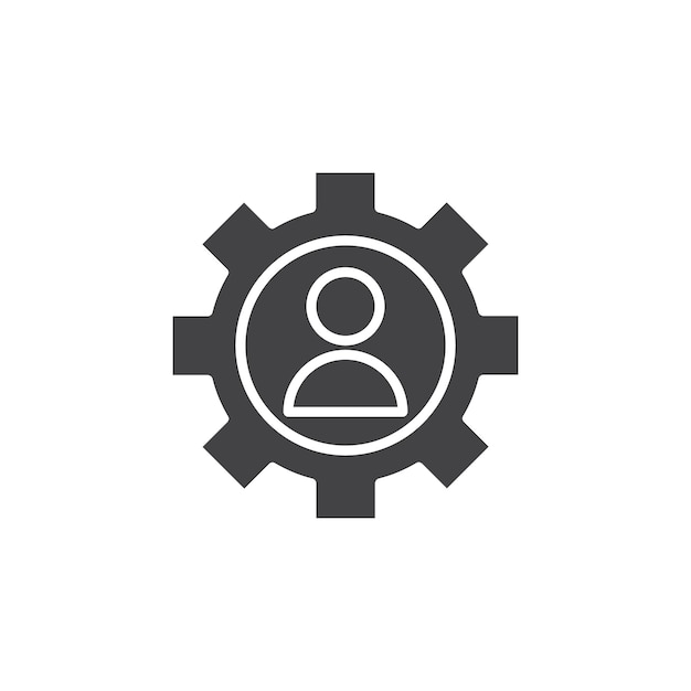 Manage icon Symbol mark in filled style
