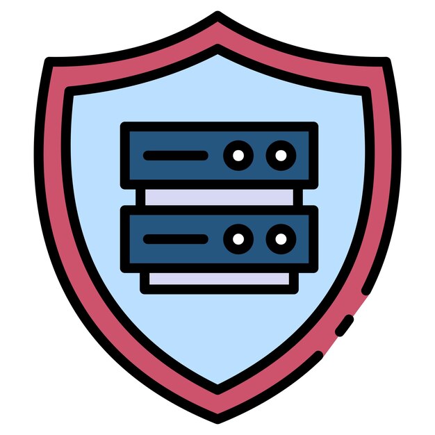 Managed security services Concept Risk Management Machine Insurance and Safety Server Protection