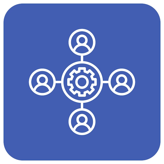 Management Team Vector Illustration Style