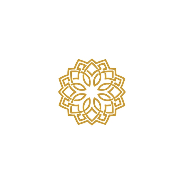 mandal set of islamic golden elements design