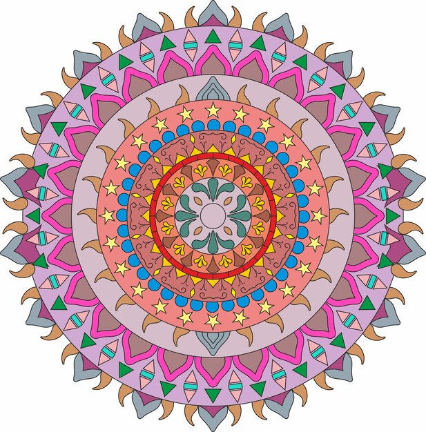 mandala floral circular artistic