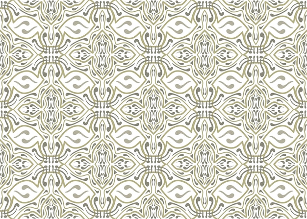 Mandala pattern of green and white lines
