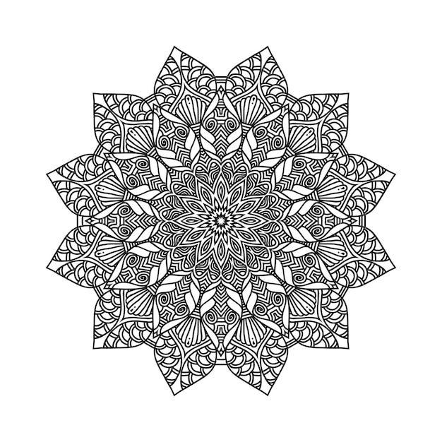 Mandala vector pattern design background