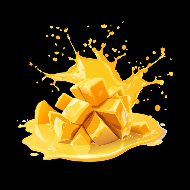 mango liquid vector eps