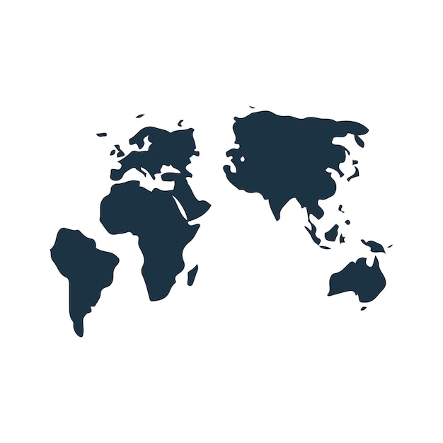 Map icon Simple editable vector design isolated on a white background