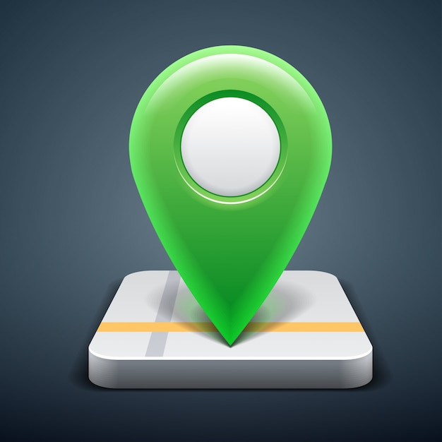  map icon with Pin Pointer