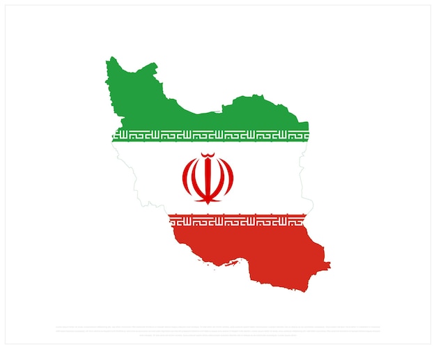 map of iran on a white background iran day design iran map flag