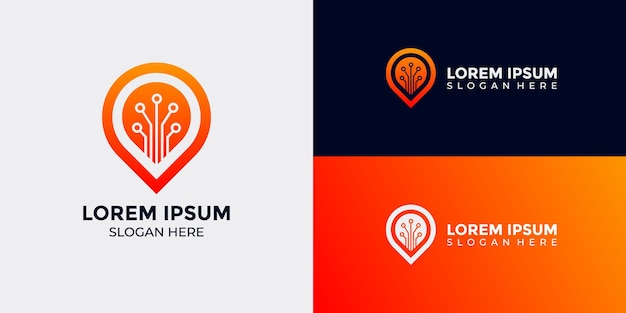 map pin icon in flat style gps position marker pointer symbol navigation button Vector