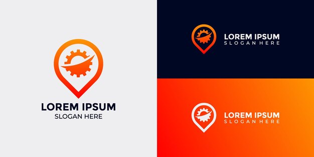 map pin icon in flat style gps position marker pointer symbol navigation button Vector