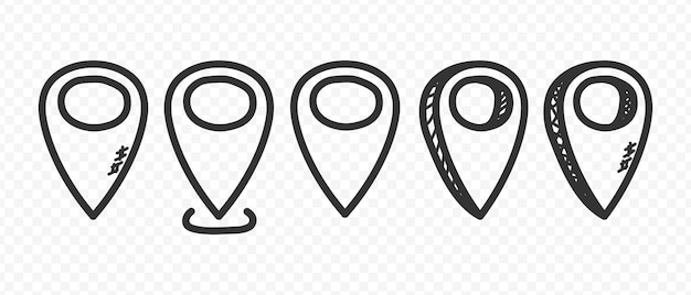 Map pin Location pin icon Map markers Gps pointer Route search