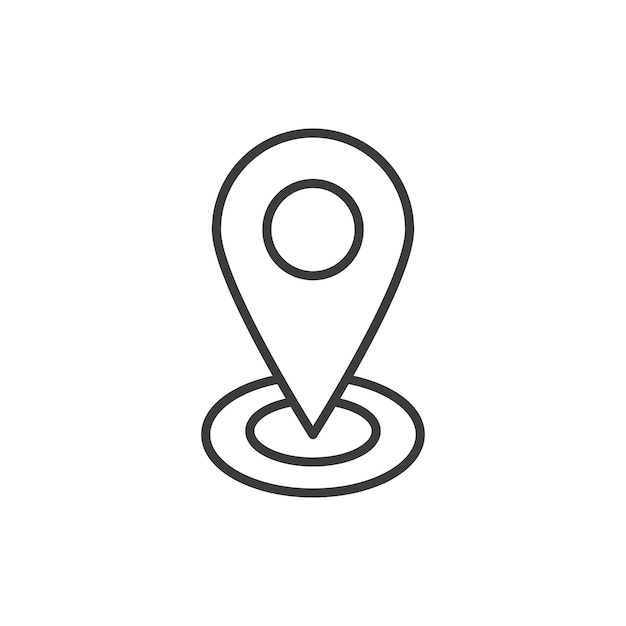 Marker icon set map location pin vector symbol position pointer button address marker sign