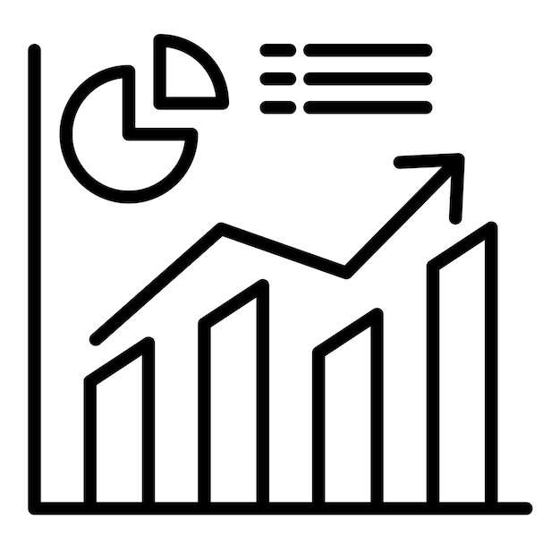 market share vector icon can be used for business performance iconset