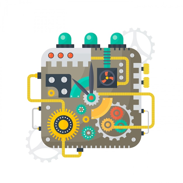 Mặt đồng hồ cổ điển Steampunk