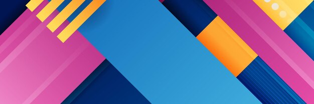 Mẫu banner thiết kế đa giác đầy màu sắc trừu tượng Banner web công nghệ đầy màu sắc với nền hình dạng hình học và màu gradient Banner thiết kế đồ họa nền bản thuyết trình mẫu