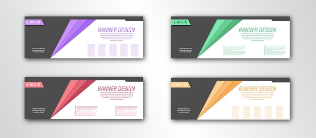 Mẫu banner trừu tượng Hình ảnh vector có thể chỉnh sửa