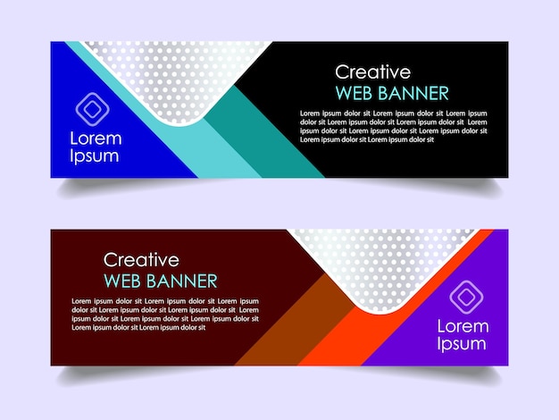 Mẫu banner truyền thông xã hội tiếp thị doanh nghiệp sáng tạo. Banner quảng cáo