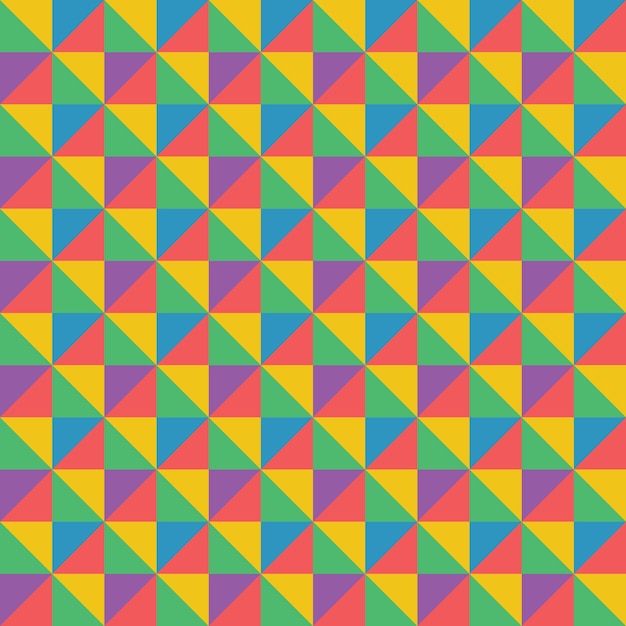 Mẫu hình học đầy màu sắc trừu tượng retro Vector