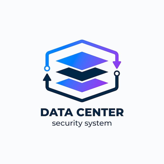 Mẫu logo dữ liệu gradient