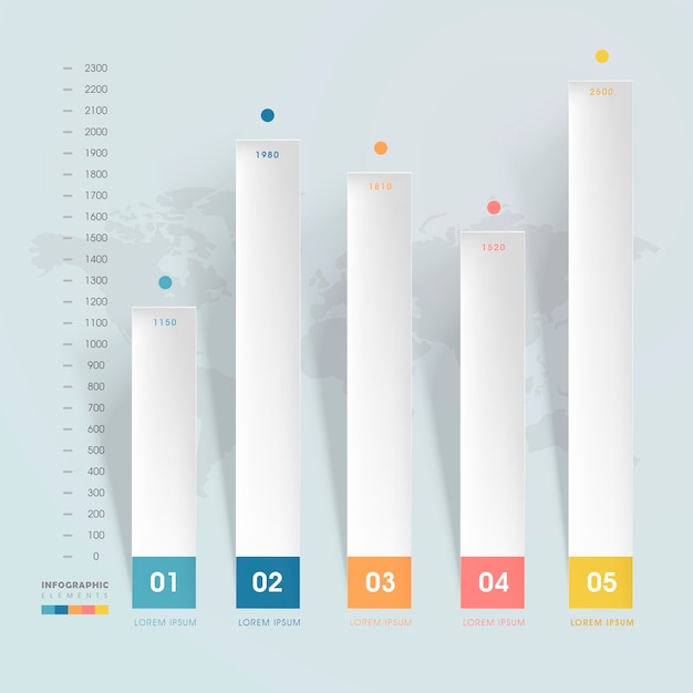 Mẫu thiết kế infographic đơn giản với các tùy chọn banner