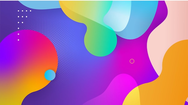 Mẫu thiết kế nền trừu tượng đầy màu sắc hiện đại Vector thiết kế đồ họa trừu tượng banner mẫu nền trình bày mẫu web