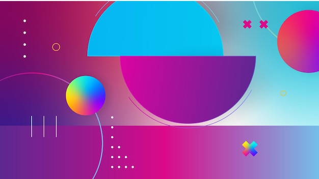 Mẫu thiết kế nền trừu tượng đầy màu sắc hiện đại Vector thiết kế đồ họa trừu tượng banner mẫu nền trình bày mẫu web