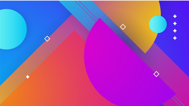 Mẫu thiết kế nền trừu tượng đầy màu sắc hiện đại Vector thiết kế đồ họa trừu tượng banner mẫu nền trình bày mẫu web