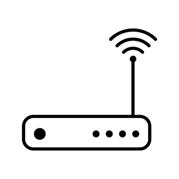 Mẫu Thiết Kế Vector Biểu Tượng Router