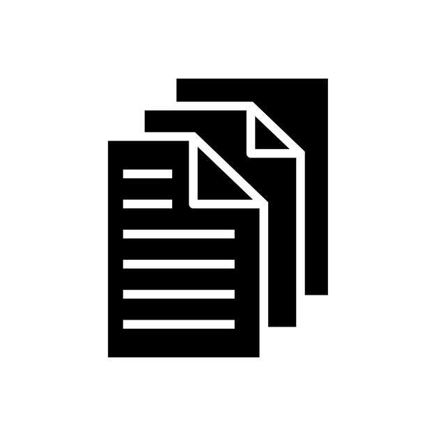 Mẫu vector biểu tượng tài liệu giấy thiết kế phẳng bộ sưu tập thịnh hành logo