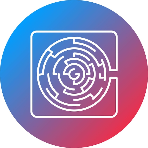 Maze icon vector image Can be used for Circus