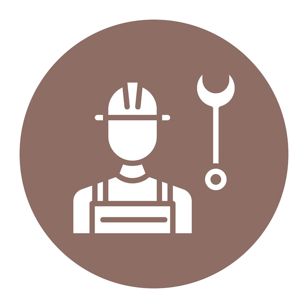 mechanic icon vector image can be used for diversity
