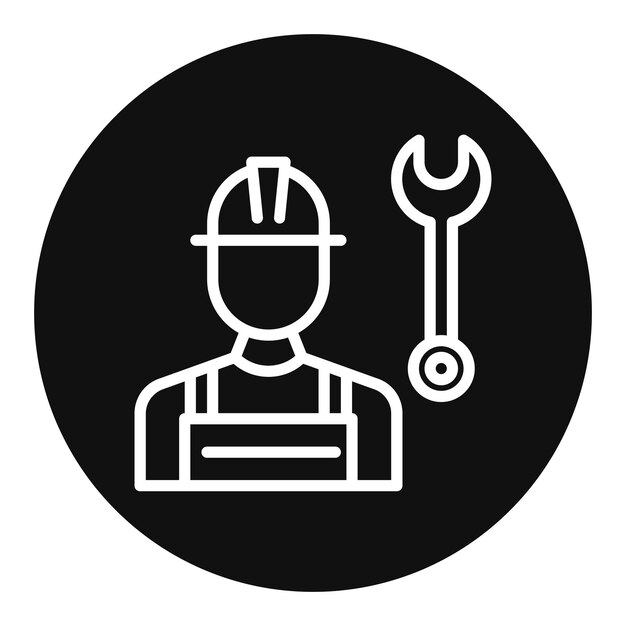 mechanic icon vector image can be used for diversity