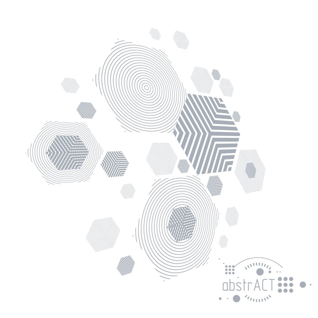 Mechanical engineering technology vector abstract background, cybernetic abstraction with innovative industrial schemes.