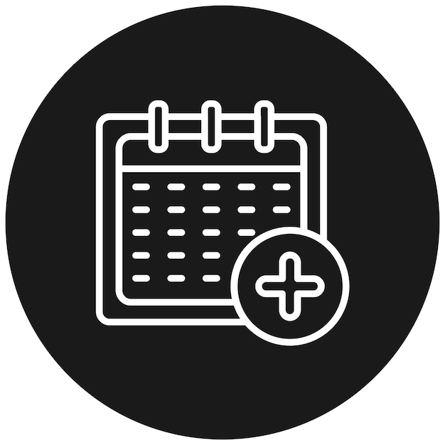 Medical Appointment vector icon Can be used for Time and Date iconset