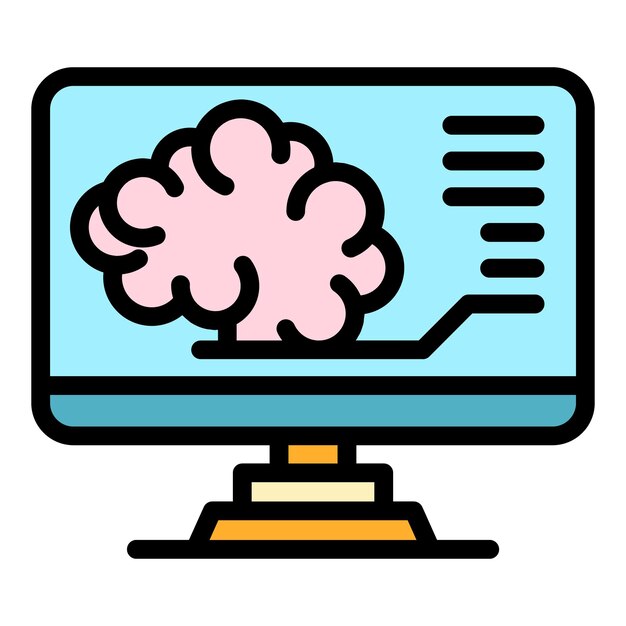 Medical cloud application icon Outline medical cloud application vector icon color flat isolated