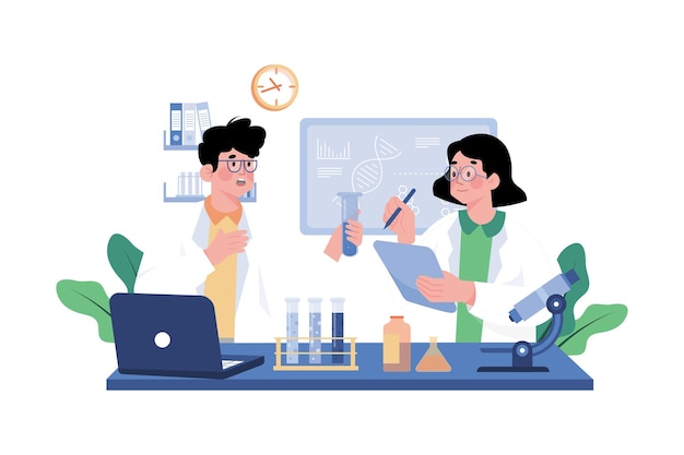 Medical Experts Working At The Lab