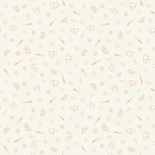 Medical vector illustration Medical seamless pattern background